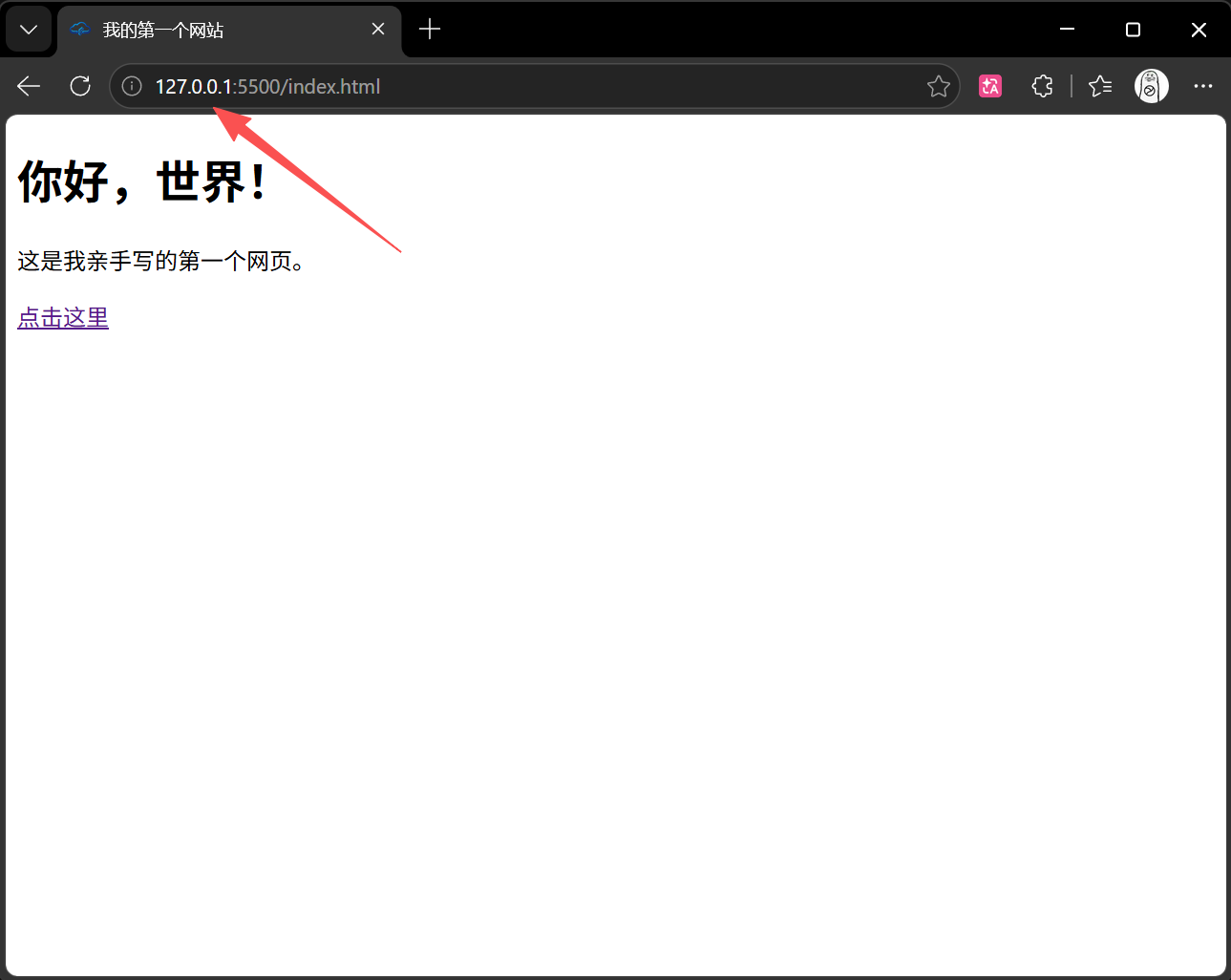 图 7：浏览器中的最终效果